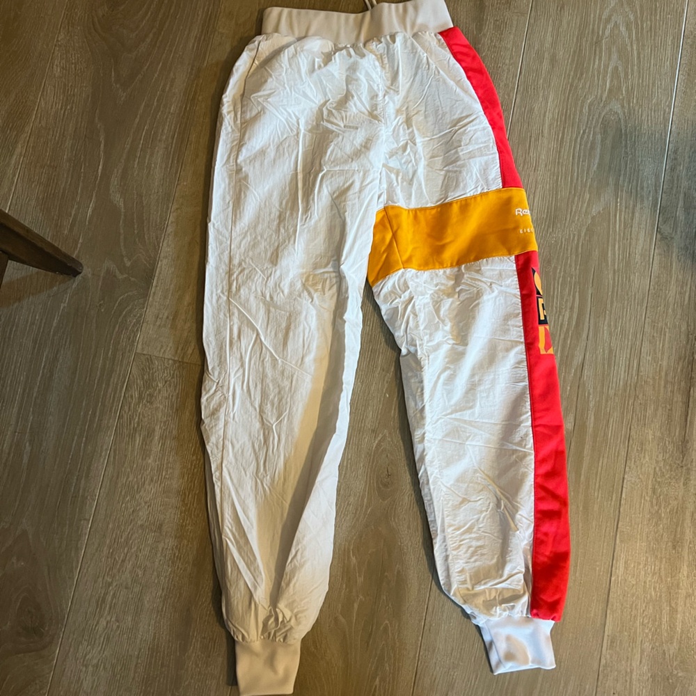 Gigi Hadid for Reebok 90s style retro white joggers